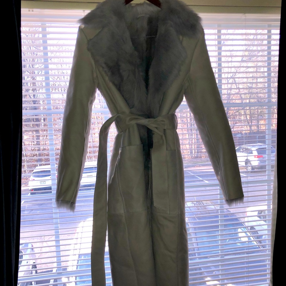 Reiss fur sheepskin coat! New!!